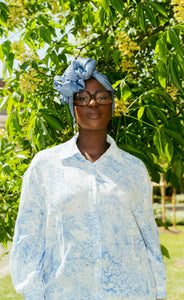 Foulard bleu jean