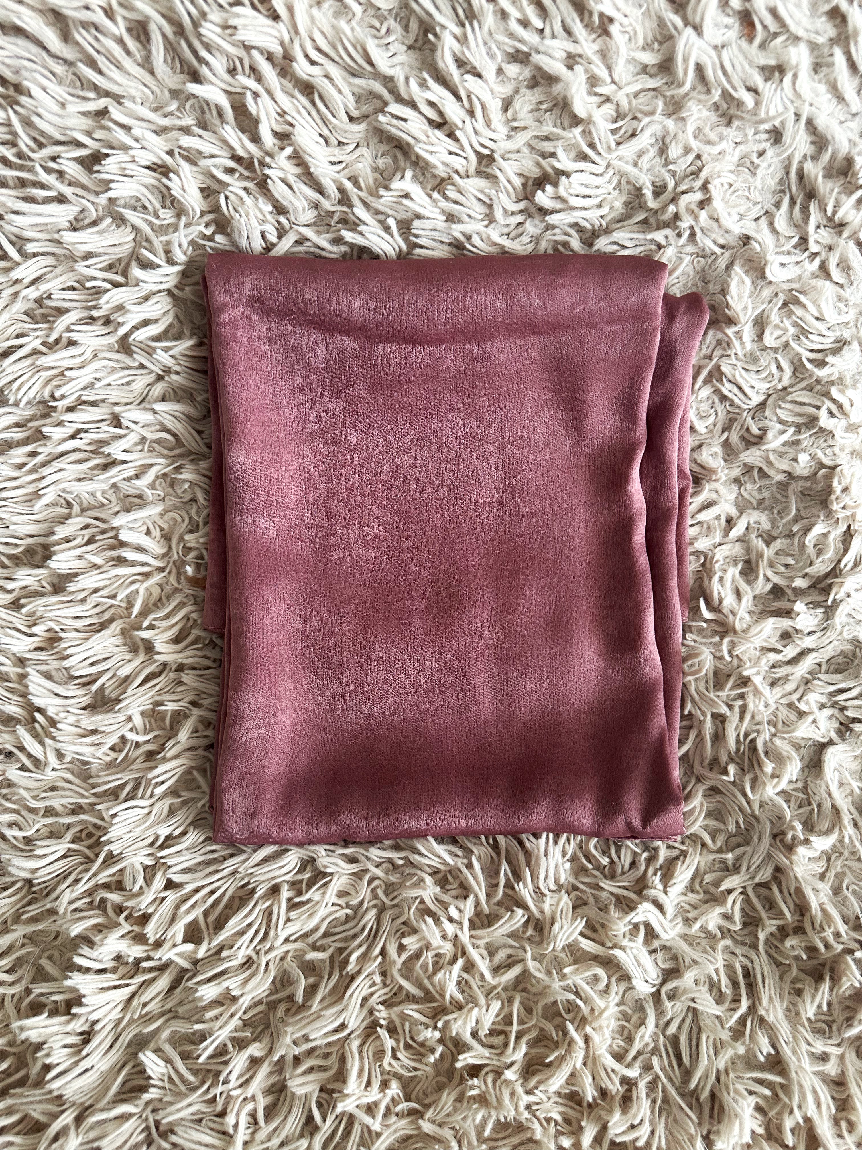 Foulard rose poudré